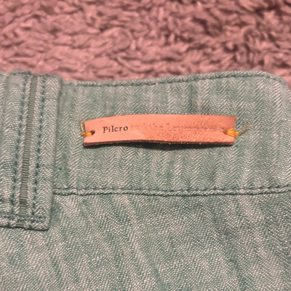 Pilcro And The Letter Press Anthropologie Light Green Wide-Leg Trousers - Picture 5 of 6